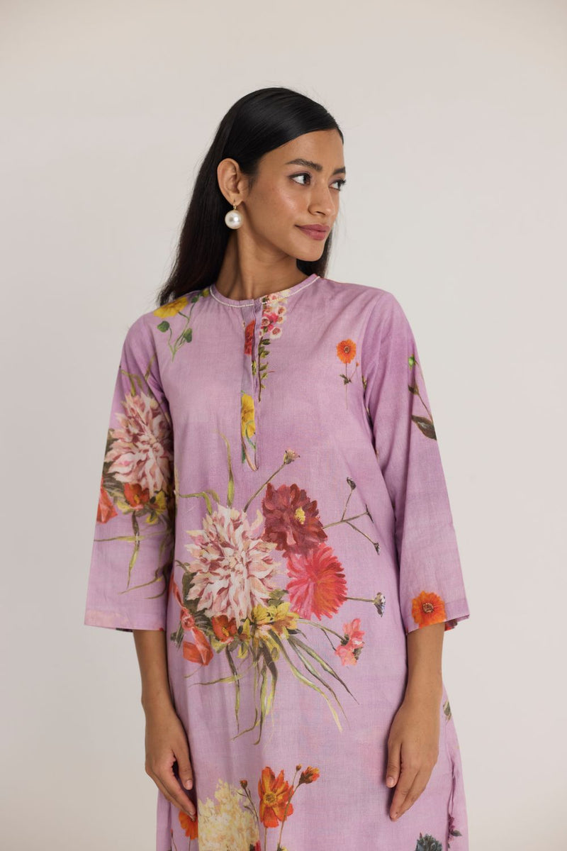 GIGGLE BERRY LONG KURTA SET cotton by Yam for women Worldwide
