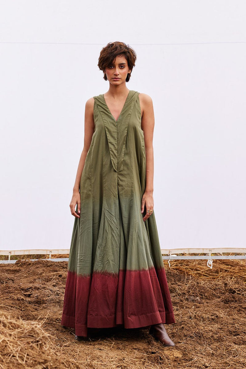 Sable jumpsuit cotton by Khara Kapas in green for women Worldwide