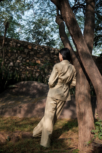 Friday Flared Pants-Khaki