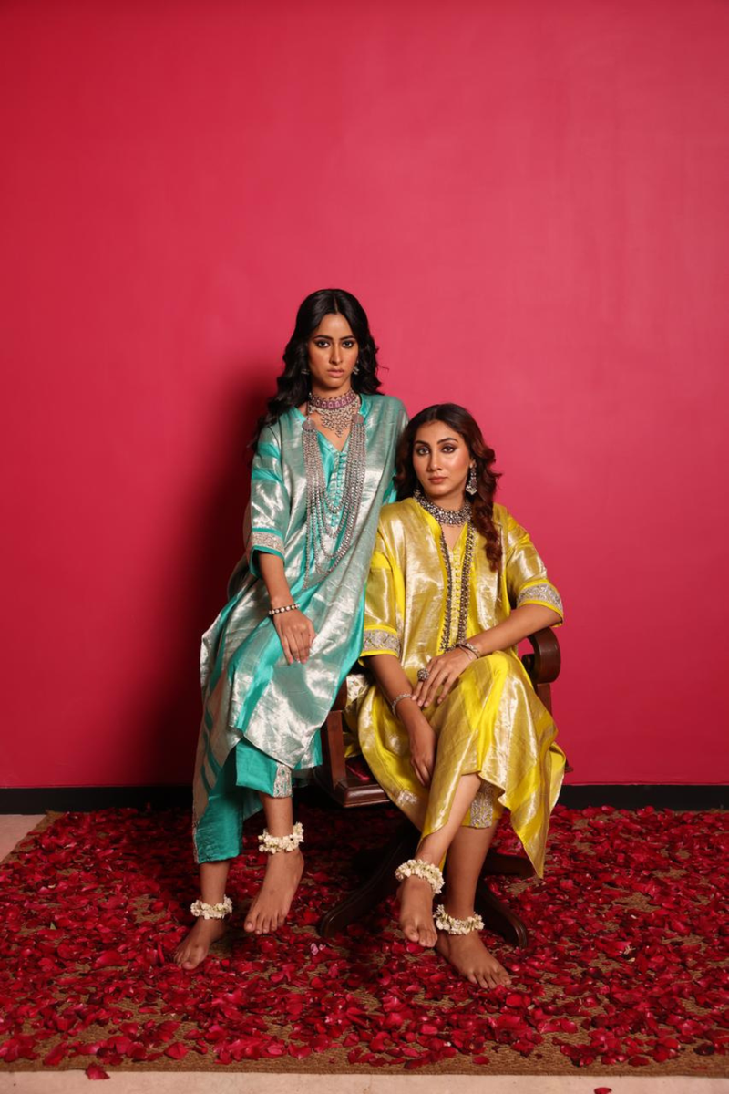 Chinya Silk Kurta & Pant Set silk by Sabo by Sabina for women Worldwide