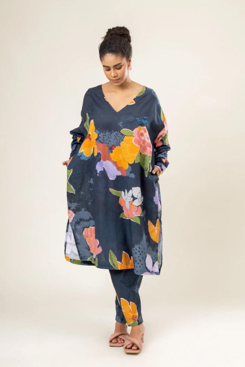 HELEN FLORAL KAFTAN mul by Doodlage in multi color for women Worldwide