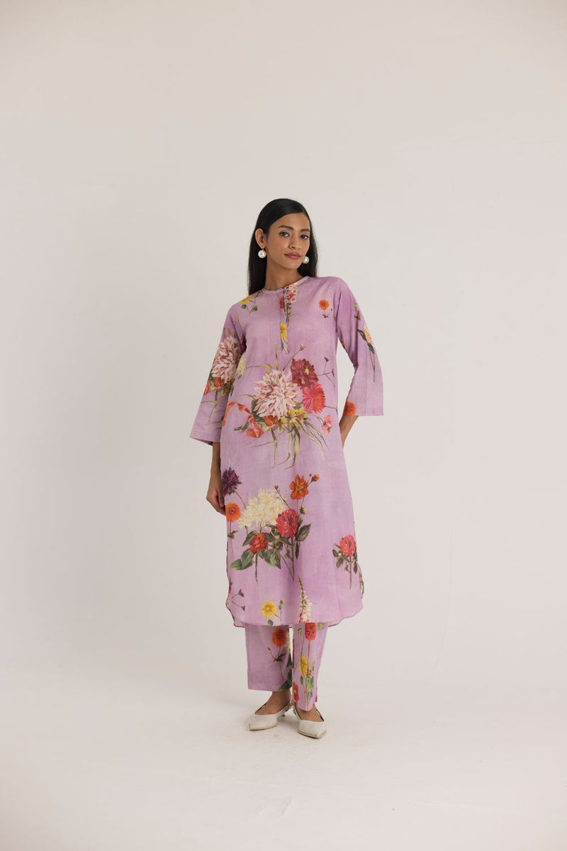 GIGGLE BERRY LONG KURTA SET cotton by Yam for women Worldwide