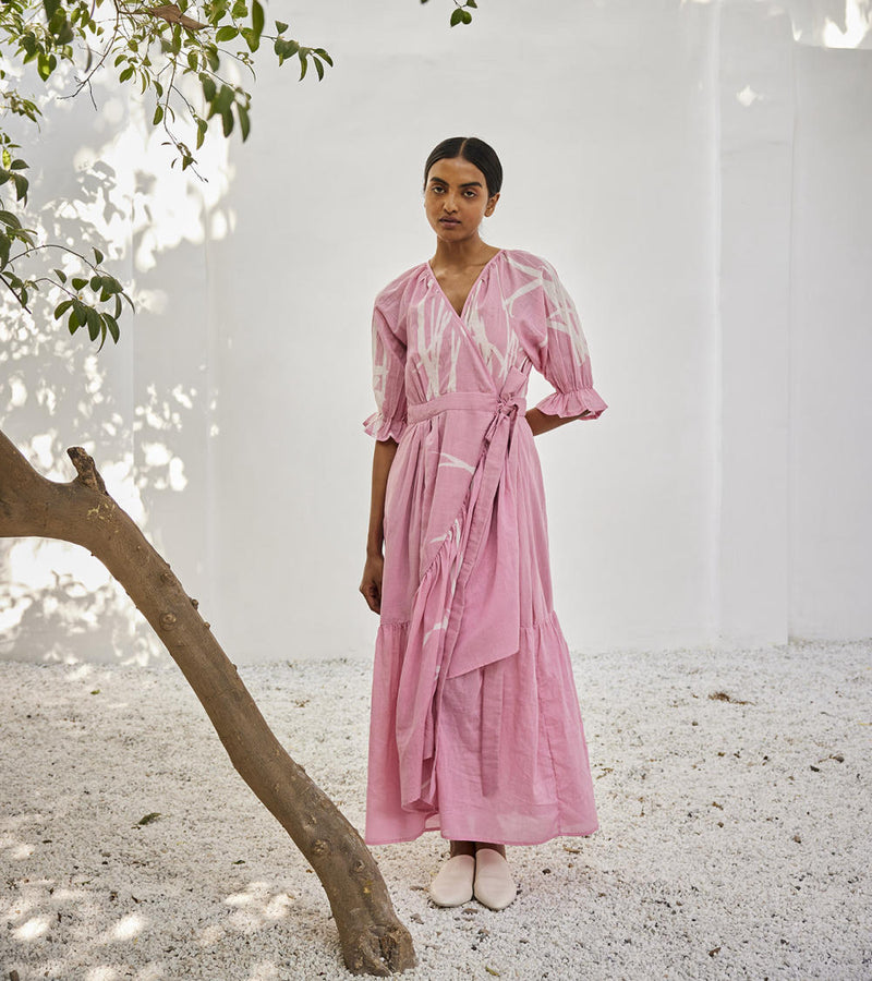Tale untold dress Dress by Khara Kapas in pink for women Worldwide
