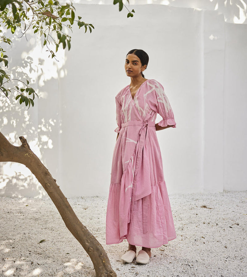 Tale untold dress Dress by Khara Kapas in pink for women Worldwide