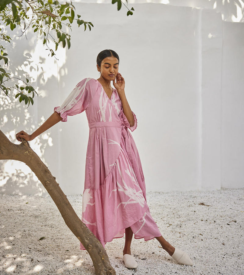 Tale untold dress Dress by Khara Kapas in pink for women Worldwide