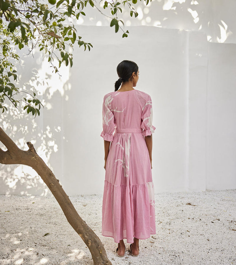 Tale untold dress Dress by Khara Kapas in pink for women Worldwide