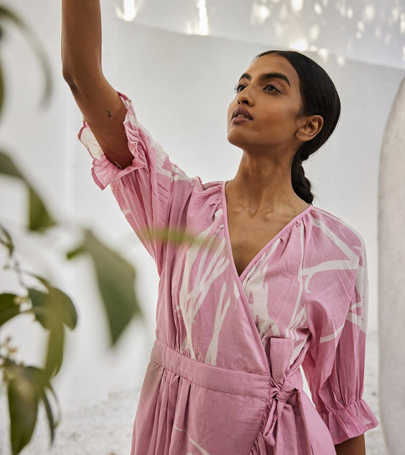 Tale untold dress Dress by Khara Kapas in pink for women Worldwide
