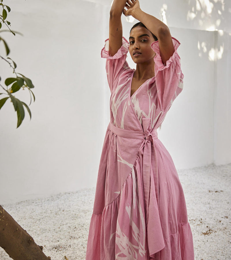 Tale untold dress Dress by Khara Kapas in pink for women Worldwide