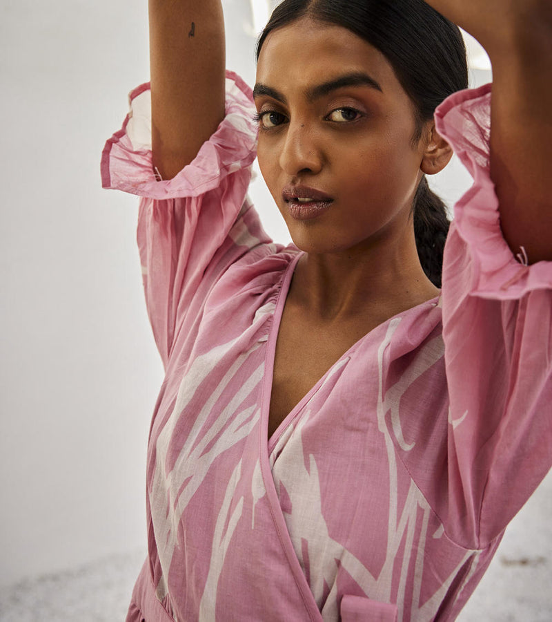 Tale untold dress Dress by Khara Kapas in pink for women Worldwide