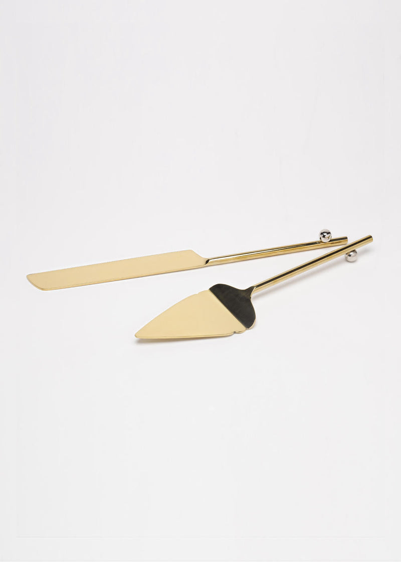 Dana Cake Knives (Set of 2) linen by Gado Living for Worldwide