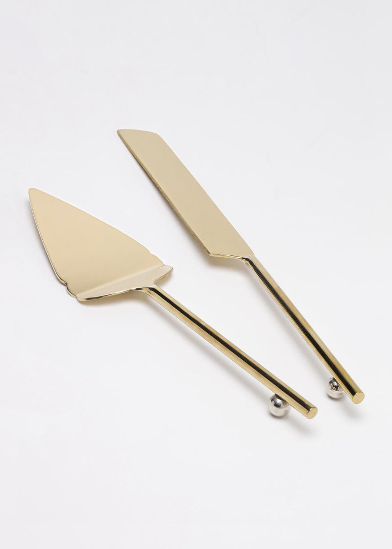 Dana Cake Knives (Set of 2) linen by Gado Living for Worldwide