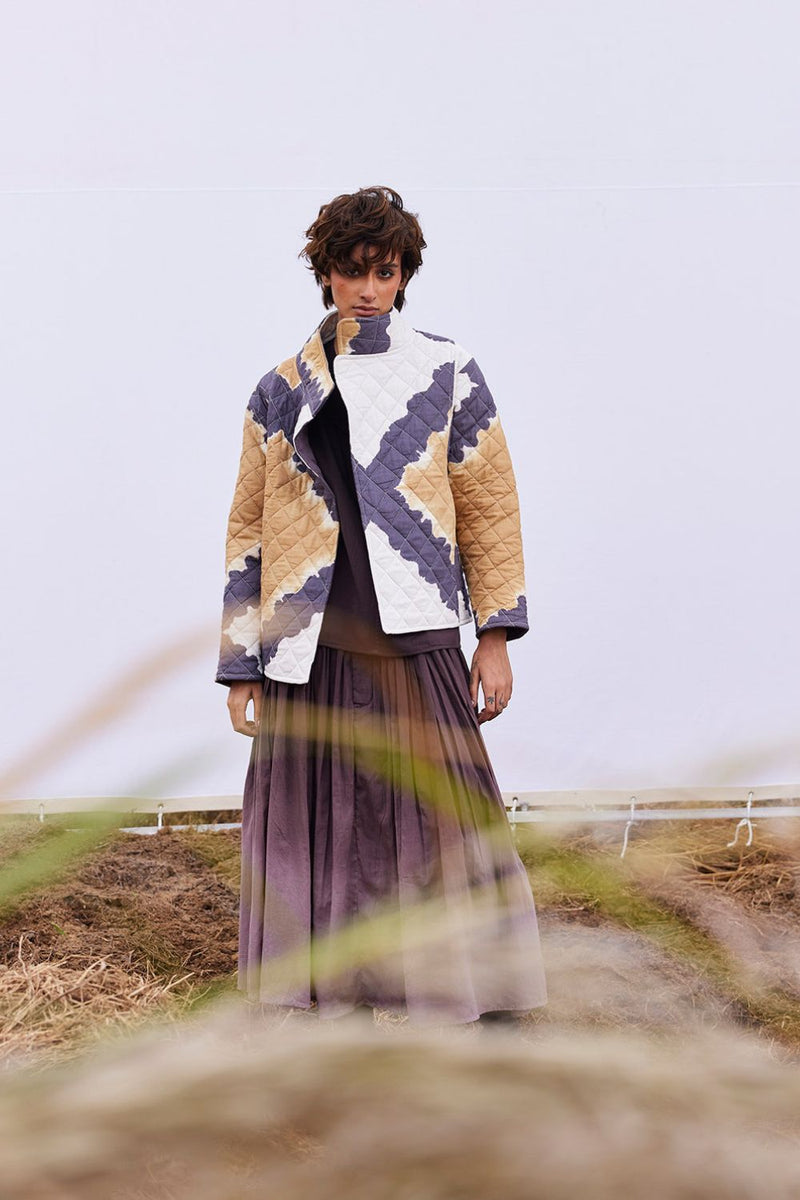 Umbre jacket cotton by Khara Kapas in multi for women Worldwide
