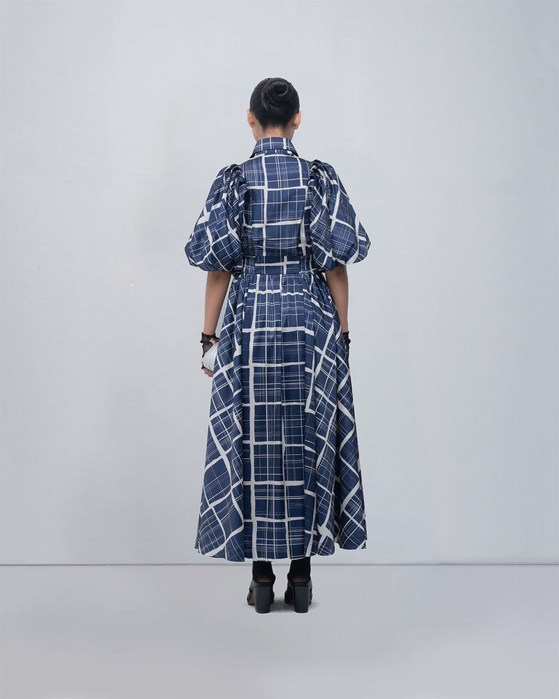 Poppy Dress viscose by Leh Studios in blue, beige for women Worldwide