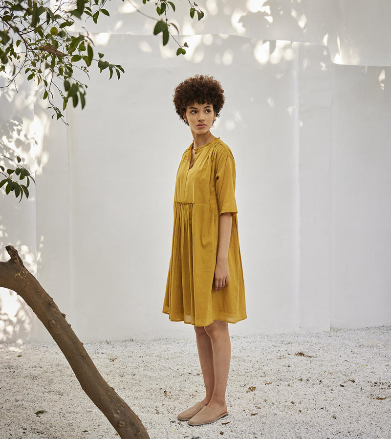 Love burns dress Dress by Khara Kapas in yellow for women Worldwide