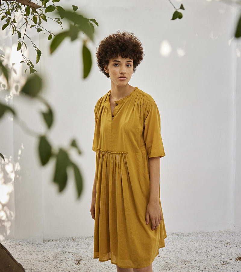 Love burns dress Dress by Khara Kapas in yellow for women Worldwide