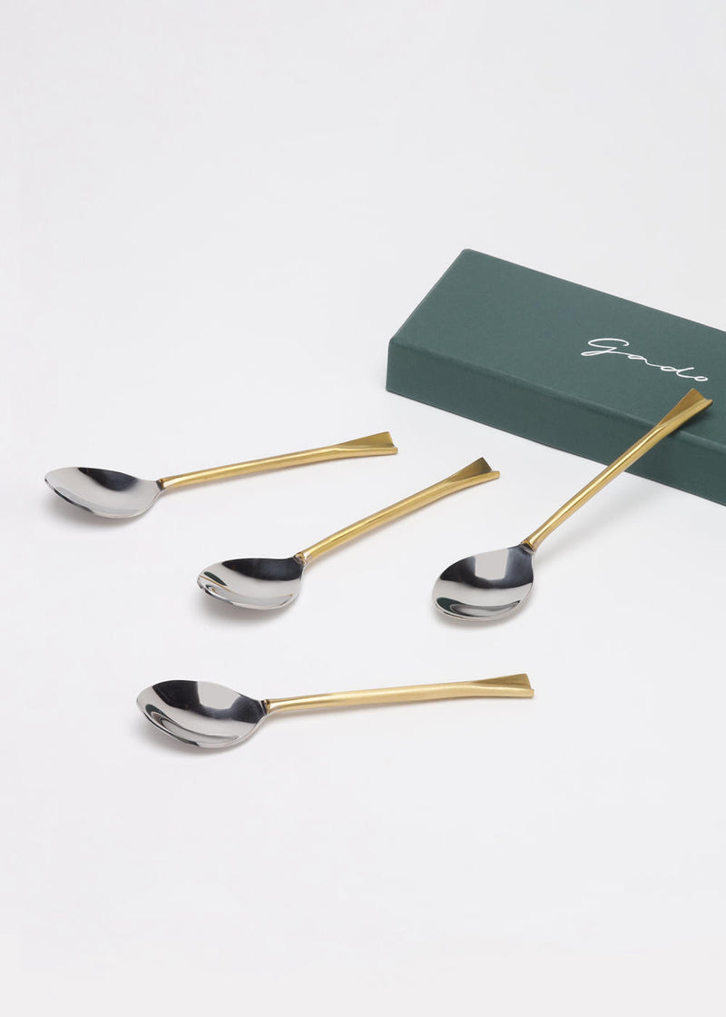 Sona Chaandi Dessert Spoons
(Set of 4) linen by Gado Living for Worldwide