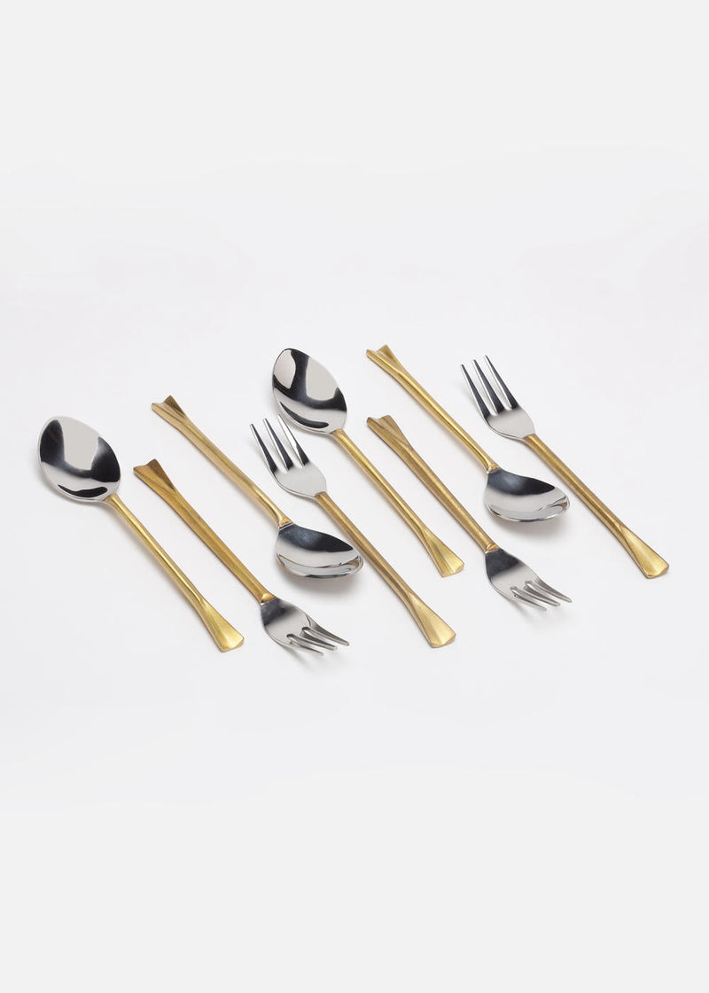 Sona Chaandi Dessert Spoons
(Set of 4) linen by Gado Living for Worldwide