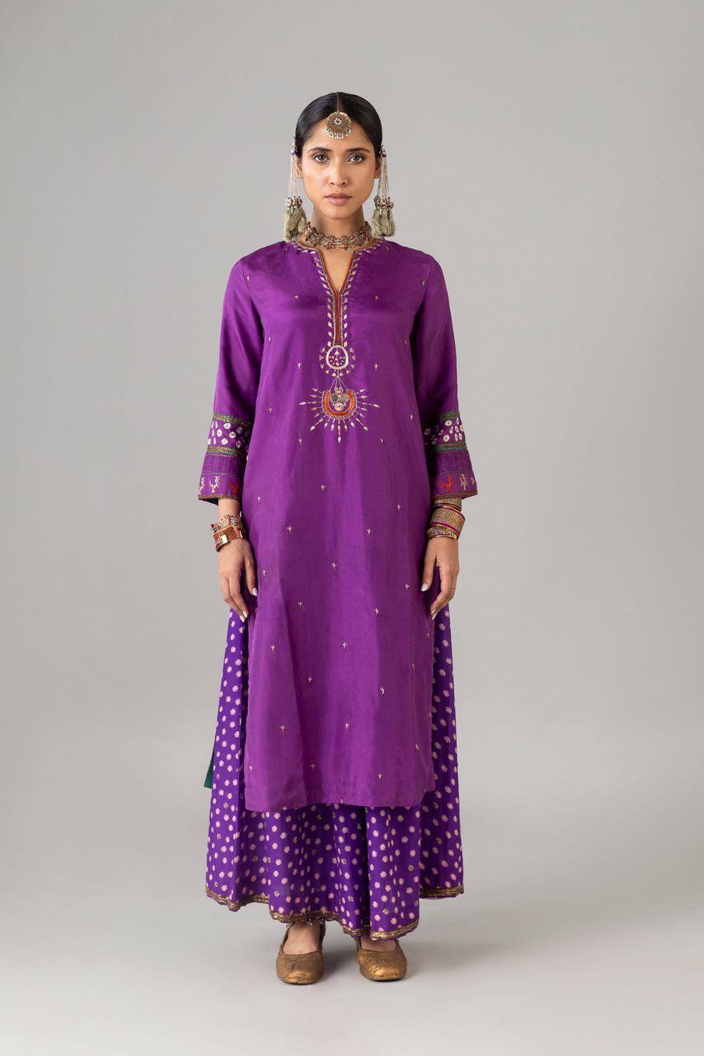 Jhelum Purple Kurta