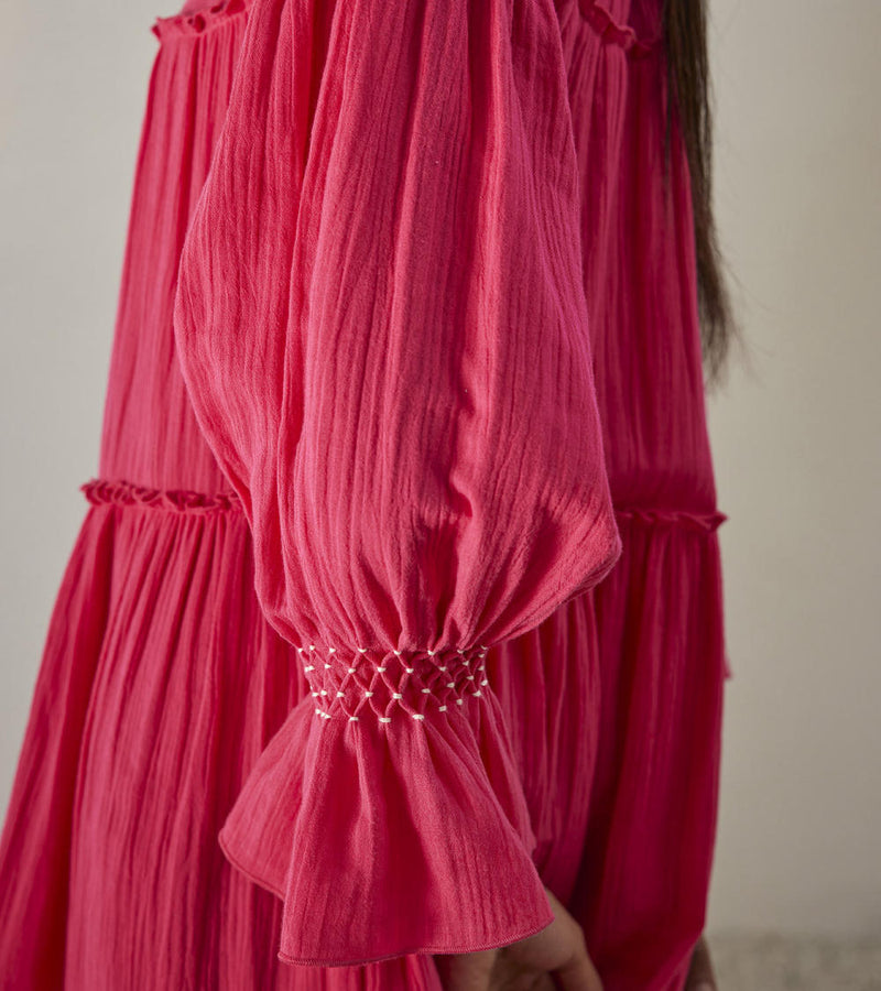 Sweet melody dress Dress by Khara Kapas in pink for women Worldwide