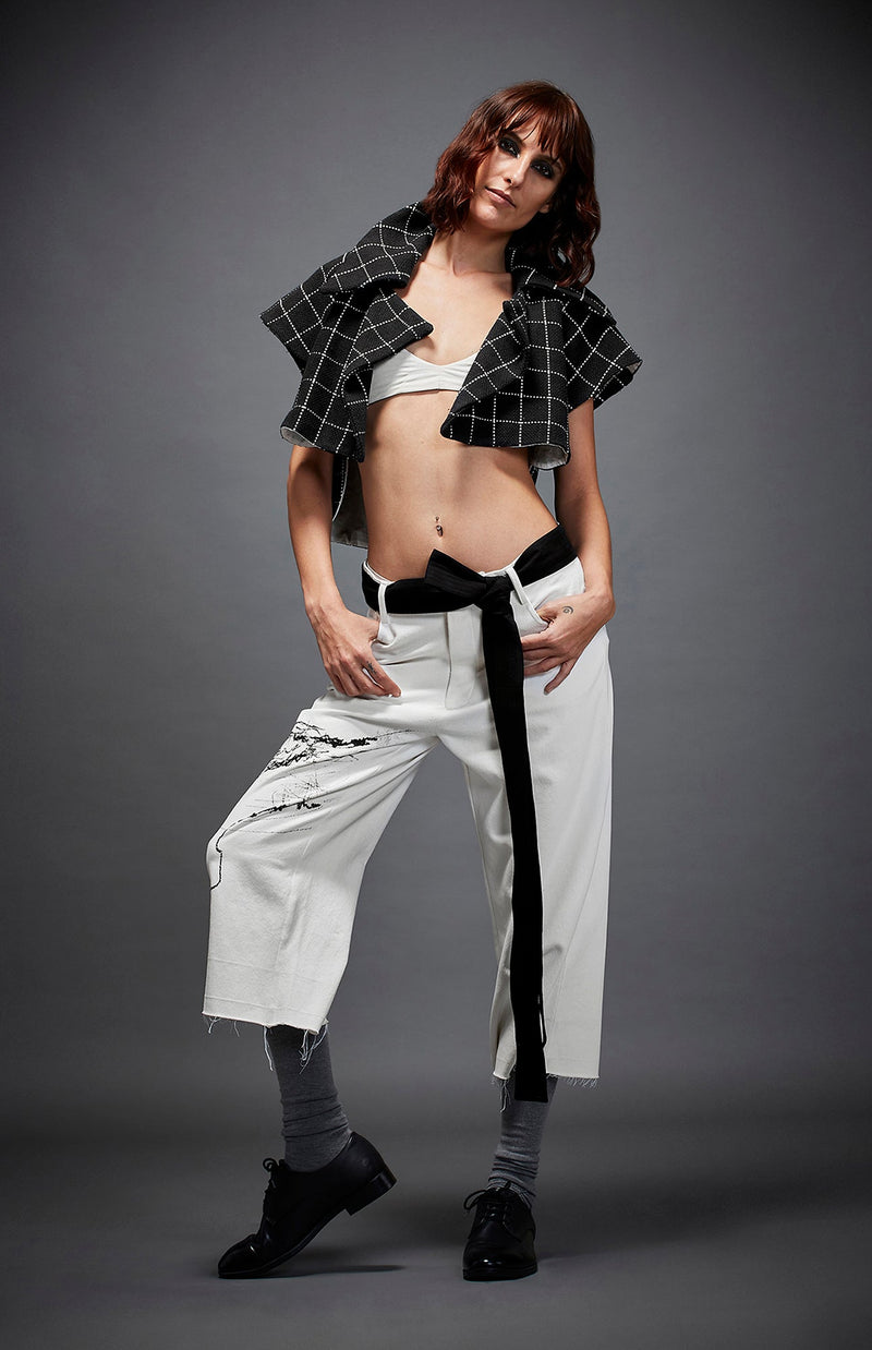 RUTH TROUSER by Chola in white color for women Worldwide