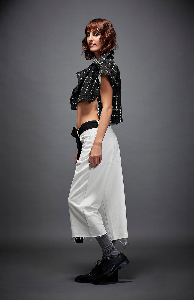 RUTH TROUSER by Chola in white color for women Worldwide