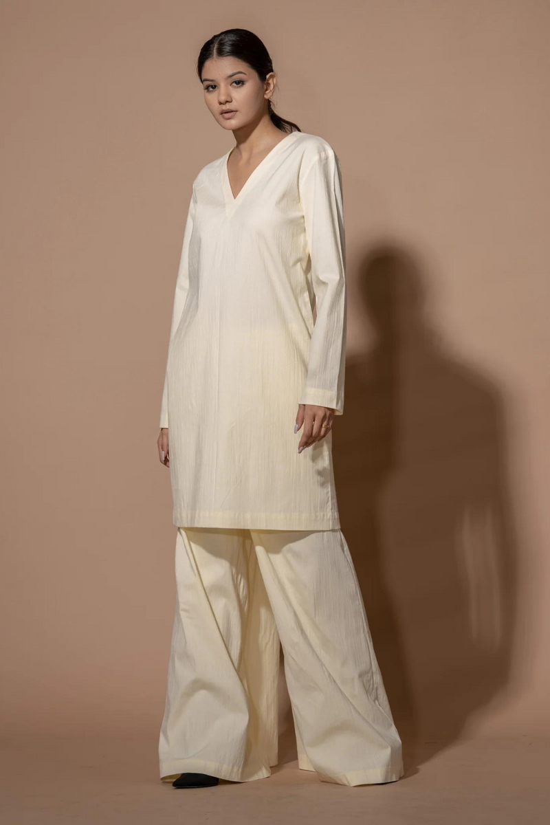 Lemongrass Tunic viscose lycra kaftans and tunics by Stoique in off white for women Worldwide