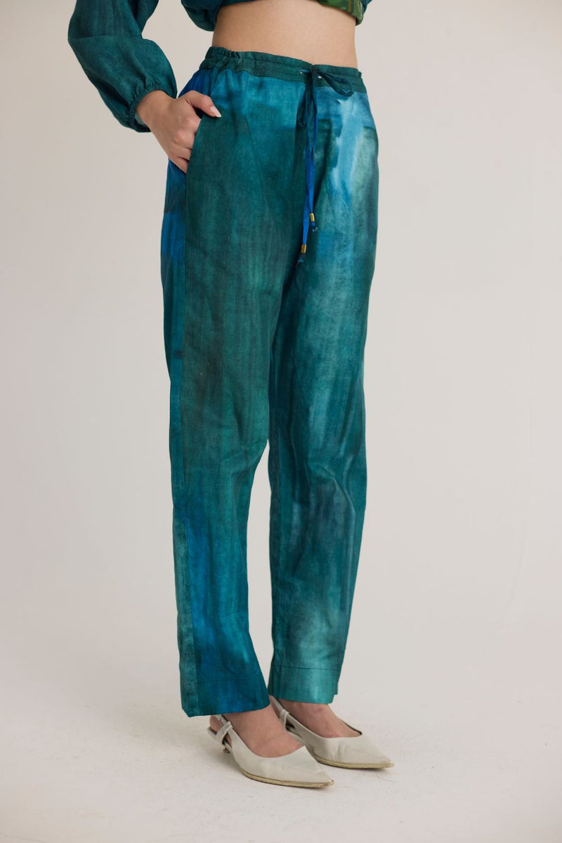 DILLY DALLY TWILL KURTA SET mul by Yam in multi color for women Worldwide