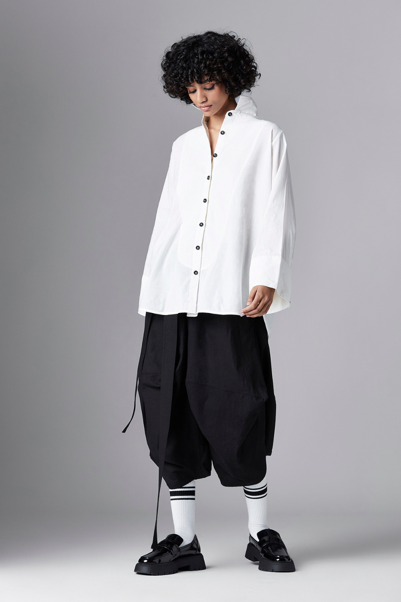 OVIA SHIRT cotton Tops and Shirts by Chola in white color for women Worldwide