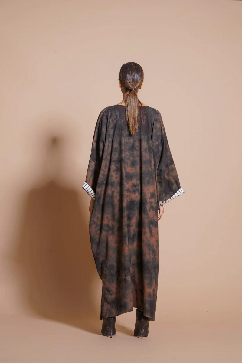 Truffle Dress cotton matty dresses by Stoique in brown for women Worldwide