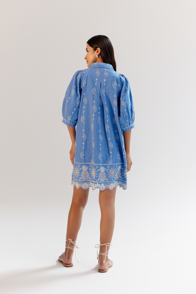 Rosa Mini - Blue poplin by NOIB for women Worldwide