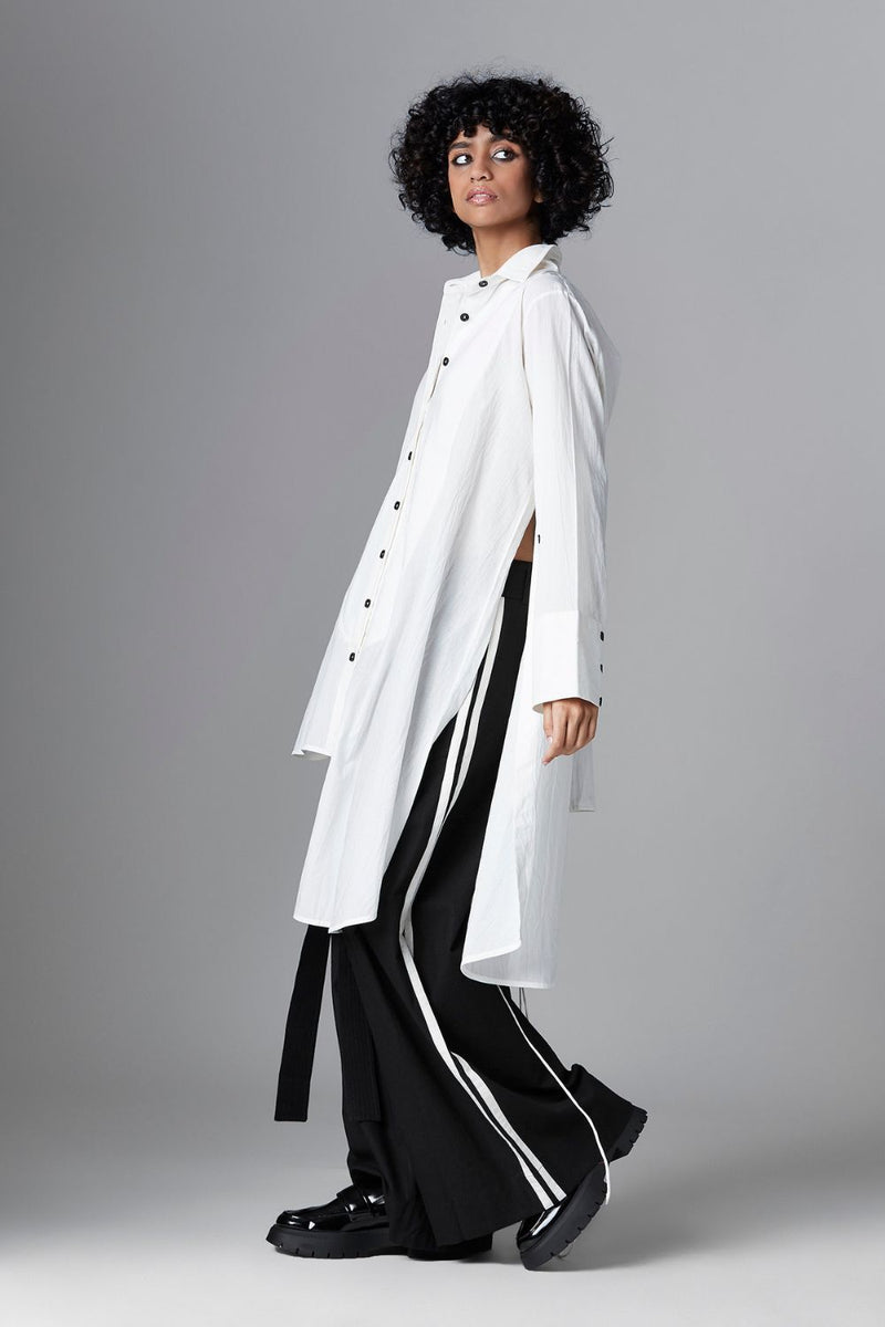 THEIA SHIRT cotton Tops and Shirts by Chola in white color for women Worldwide