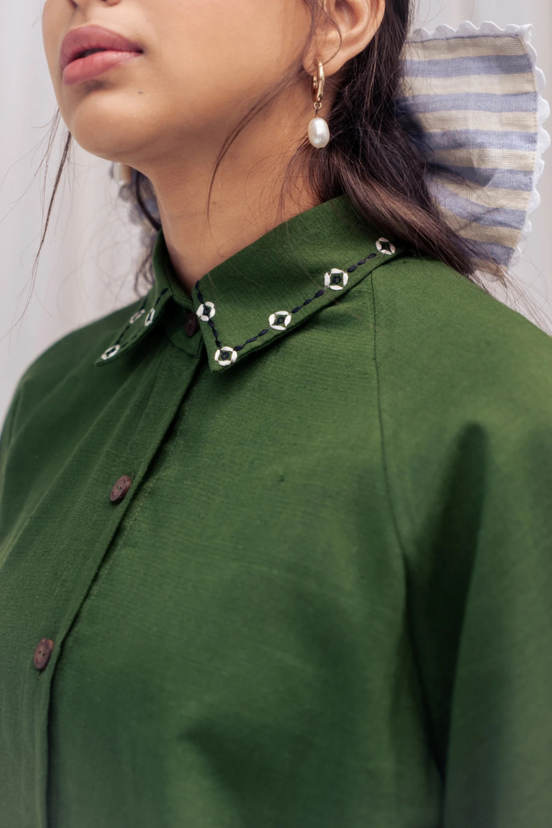 Zuri Handloom Shirt cotton by JodiLife for women Worldwide