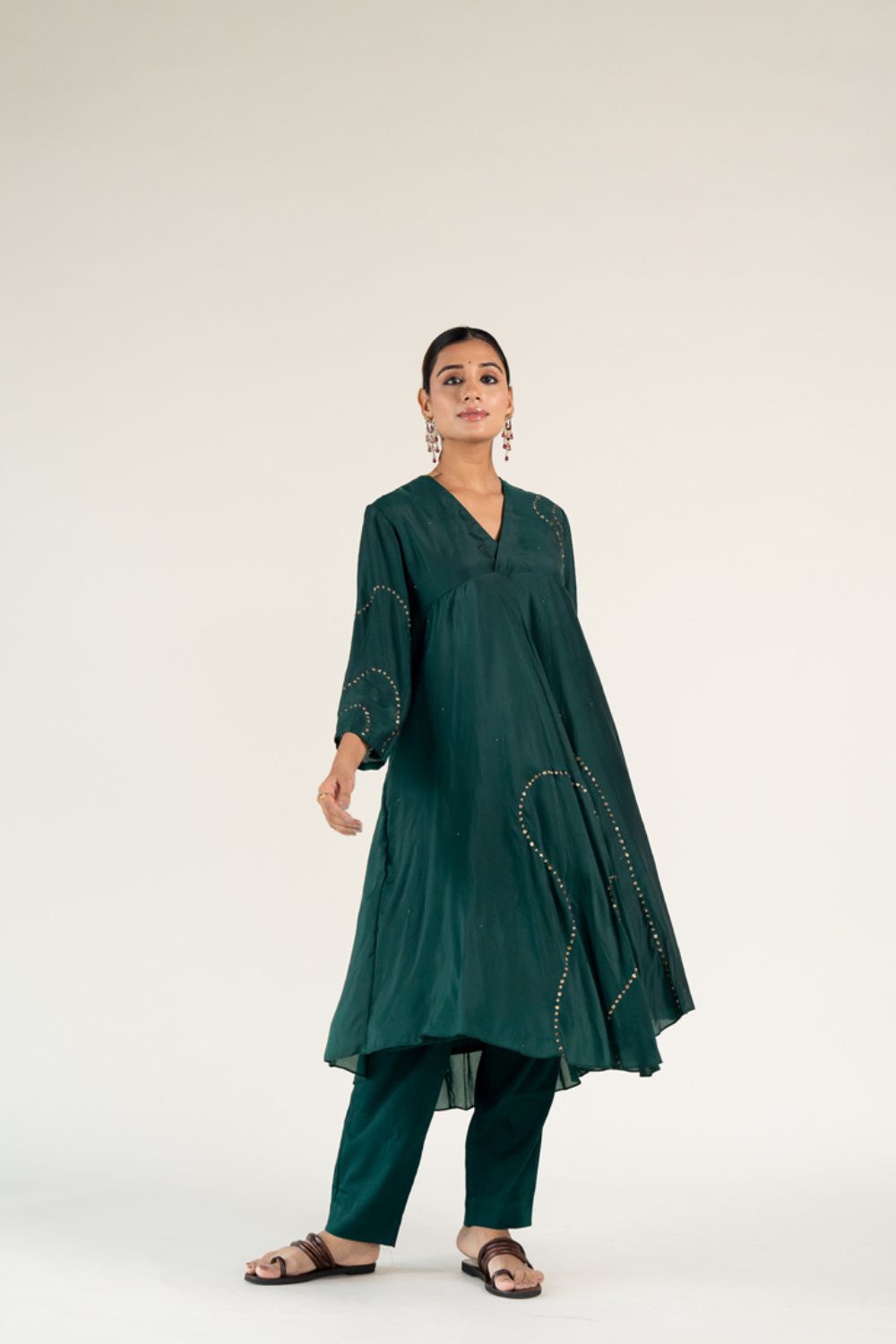 Maheem Kurta Set-Emerald