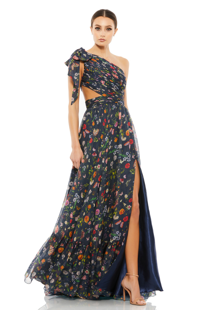 67938-Flowy Gown-Navy by Mac Duggal in navy color for women Worldwide