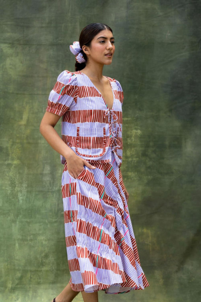 Fern Striped Set by Doodlage for women Worldwide