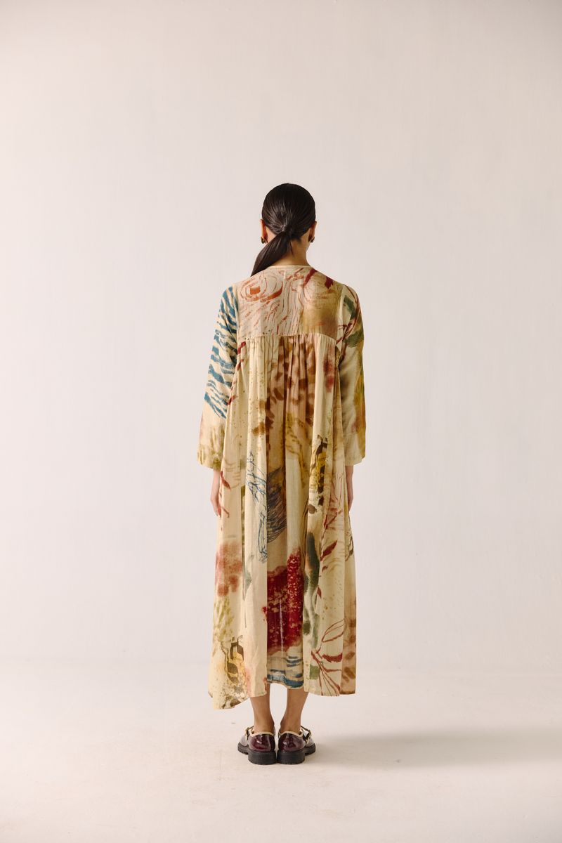 Frida Dress - Abstract cotton by CORD for women Worldwide