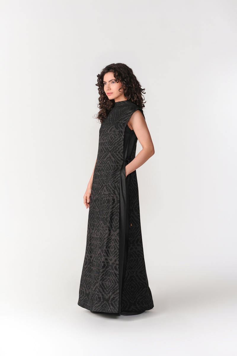 Layered Chenille Dress dress by Turn Black in black for women Worldwide