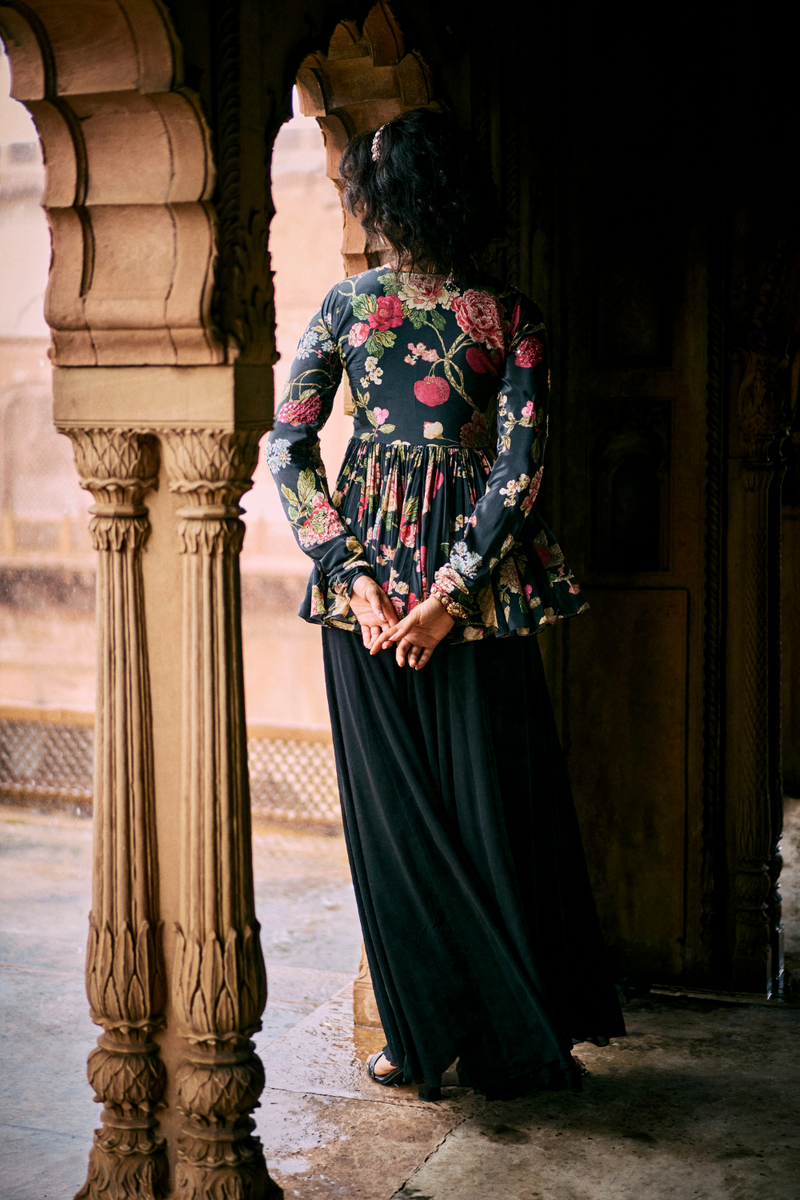 PH-2495 
Peplum 
Plazzoo Set by Paulmi & Harsh for women Worldwide