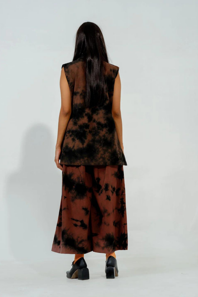 Brown Sugar Pants cotton matty pants/trousers by Stoique in brown for women Worldwide
