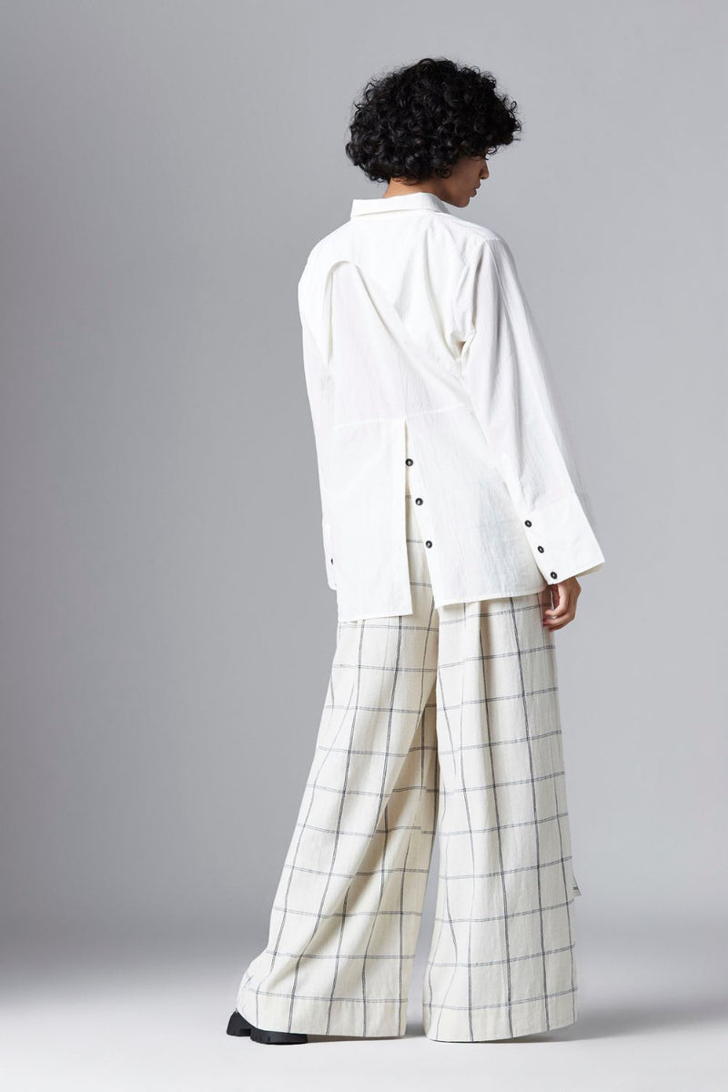 OLIVER SHIRT cotton Tops and Shirts by Chola in white color for women Worldwide