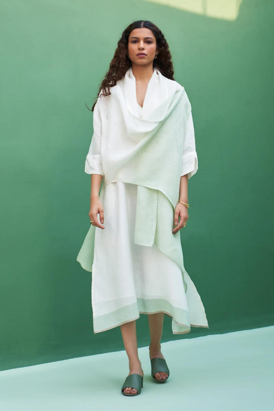 Harumi Linen Overlay- Mint