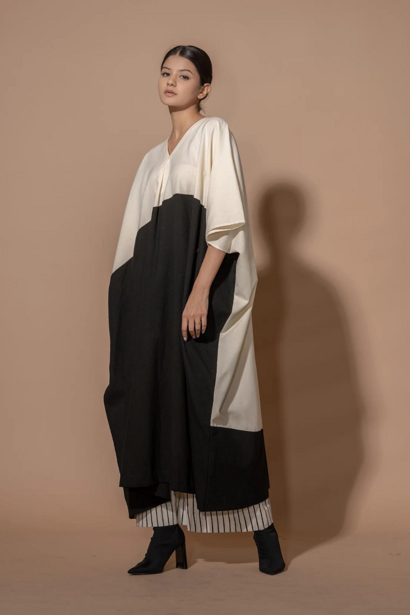 Anise Tunic 100% cotton matty kaftans and tunics by Stoique in natural, black for women Worldwide