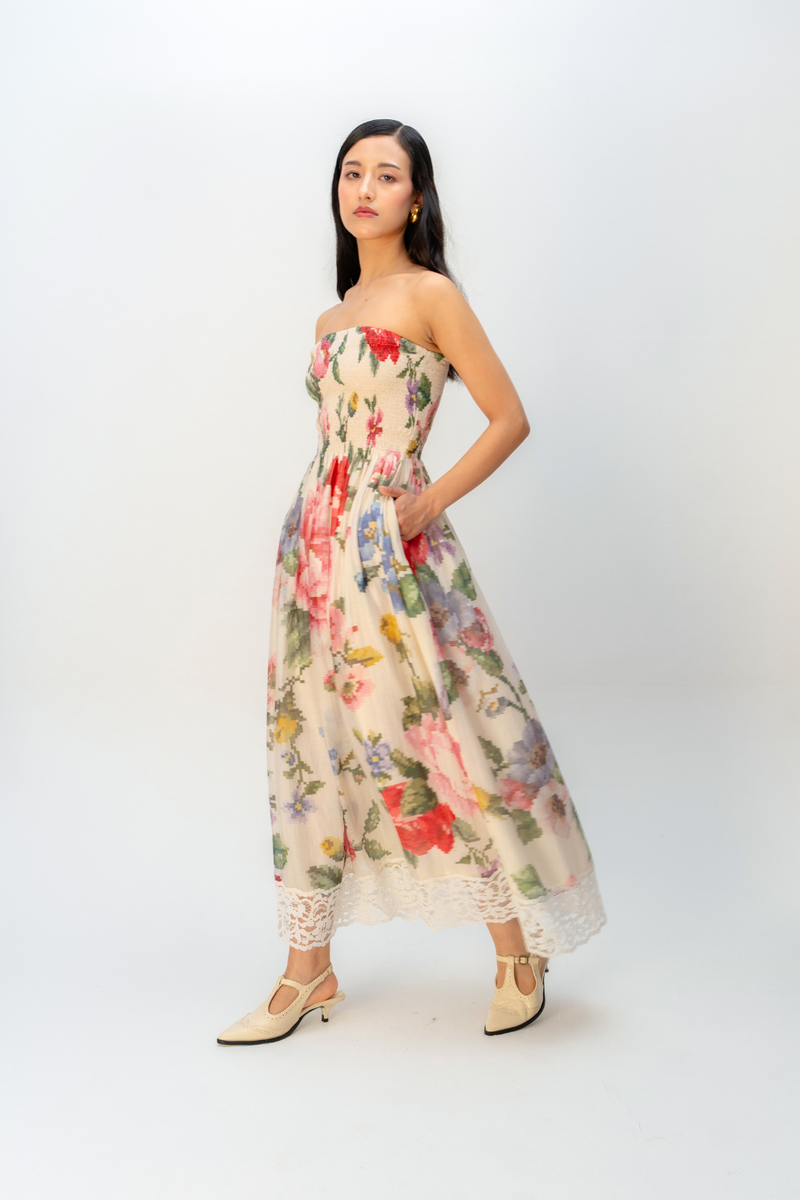 APRICOT VEIL DRESS mul dress by Ode to Odd in multi for women Worldwide