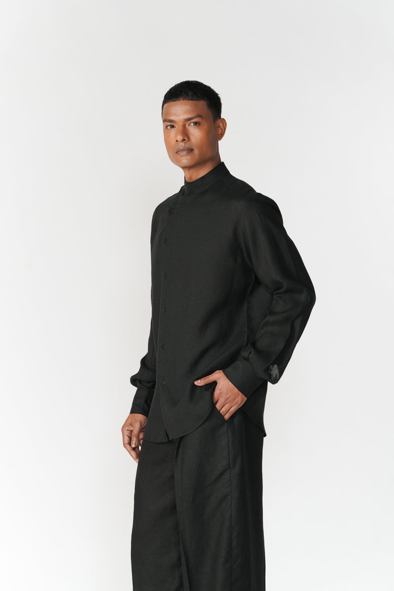 Divy Set co-ord set by Turn Black in black for men Worldwide