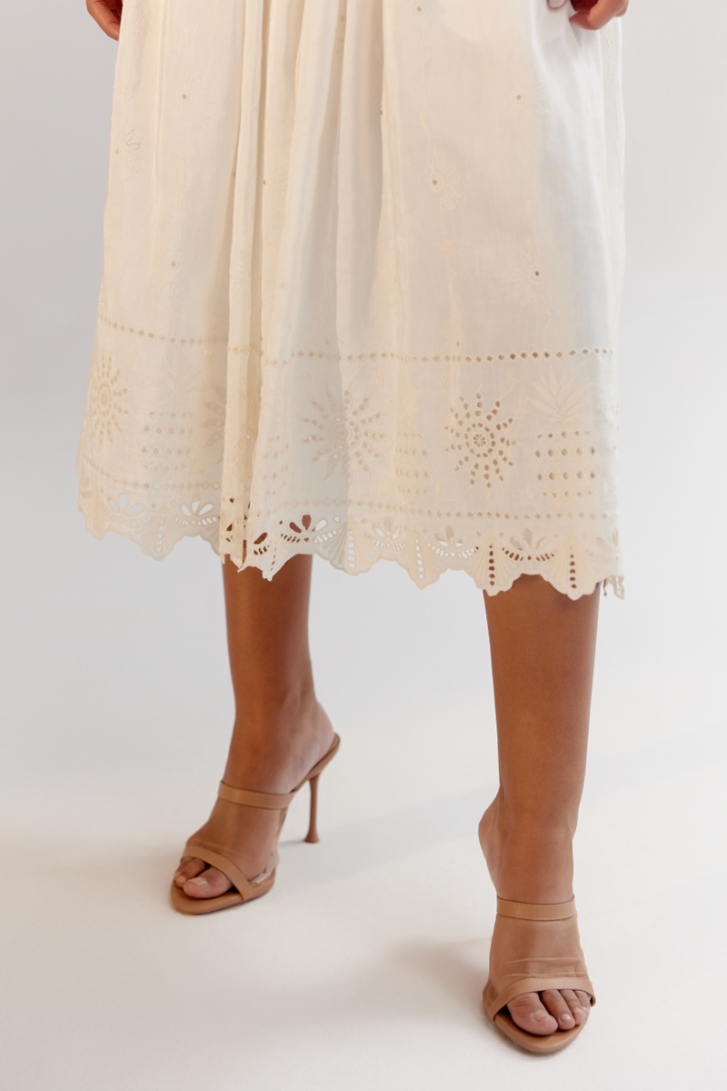 Freya Shirt - White linen by NOIB for women Worldwide