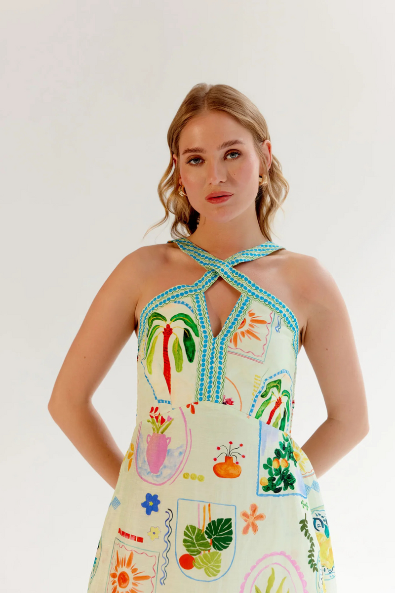 Aida Maxi - Postcard linen by NOIB for women Worldwide