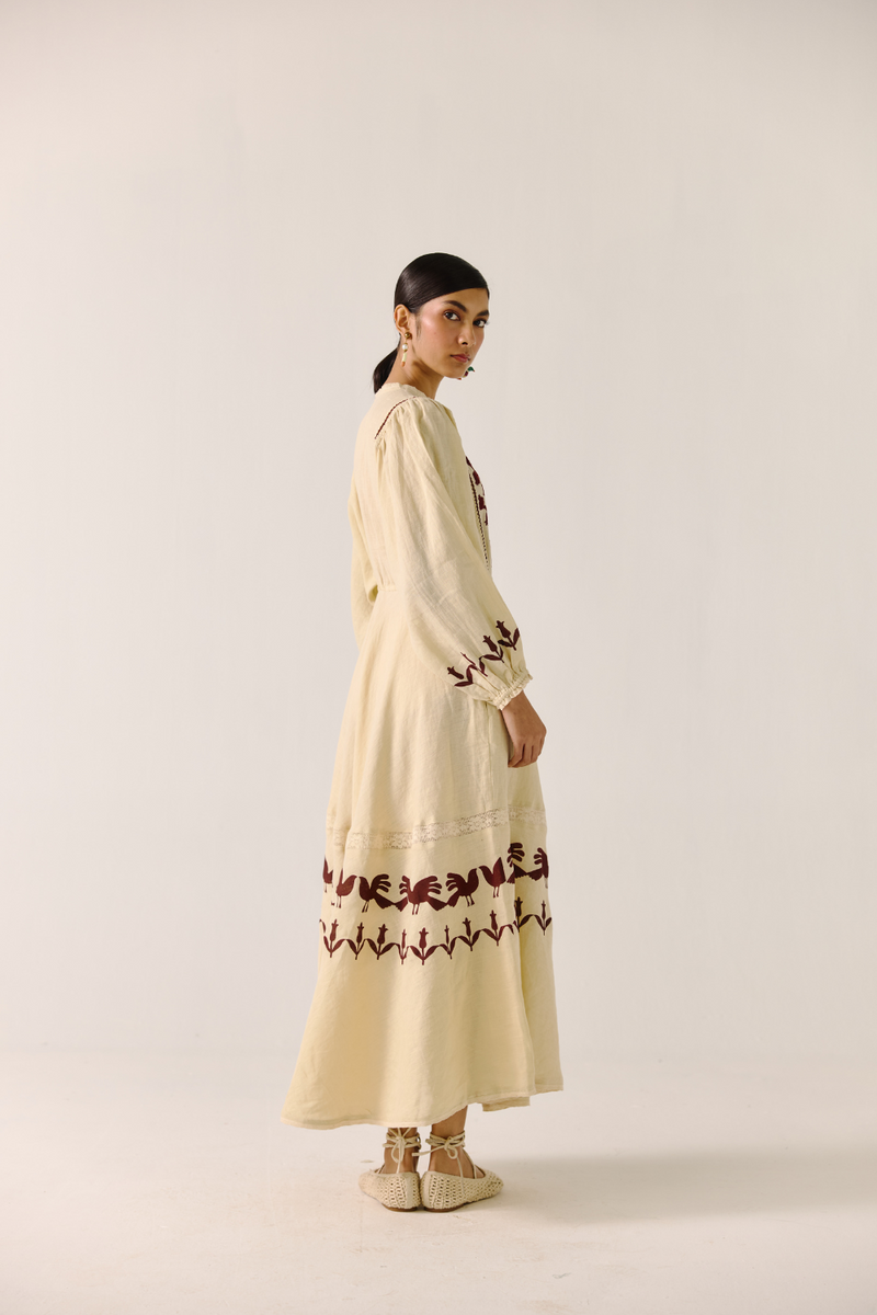 Emma Dress - Ivory by CORD in ivory for women Worldwide