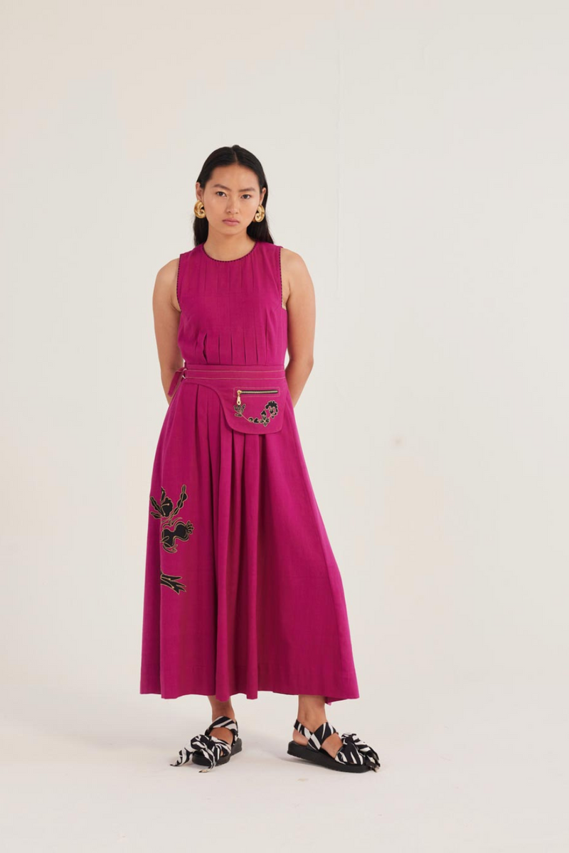 Tai Handloom Day Dress cotton by JodiLife for women Worldwide