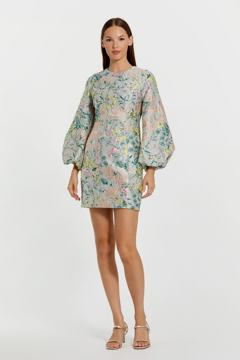 11609-Fitted Mini Dress-Pastel Multi mul by Mac Duggal in multi color for women Worldwide