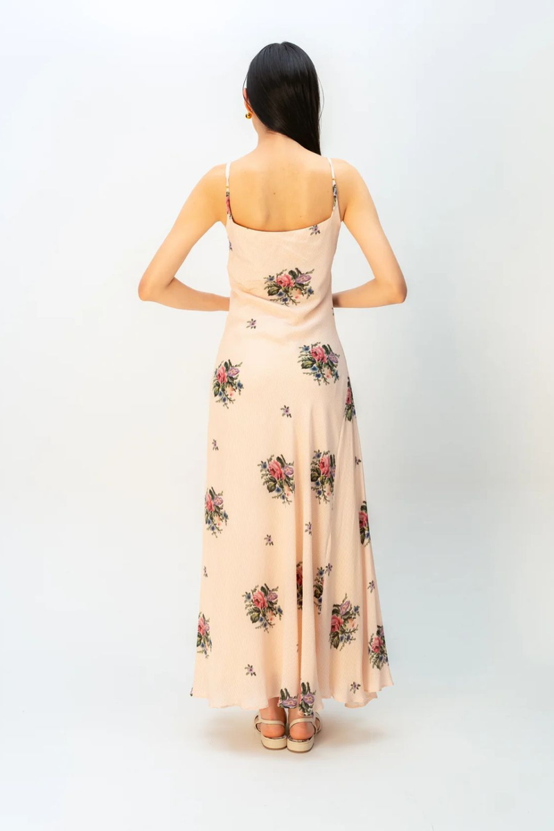 Amber Gleam Dress crepe dress by Ode to Odd in blush pink for women Worldwide